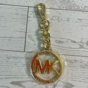 Michael Kors Gold Tone Keychain Or Purse Charm
